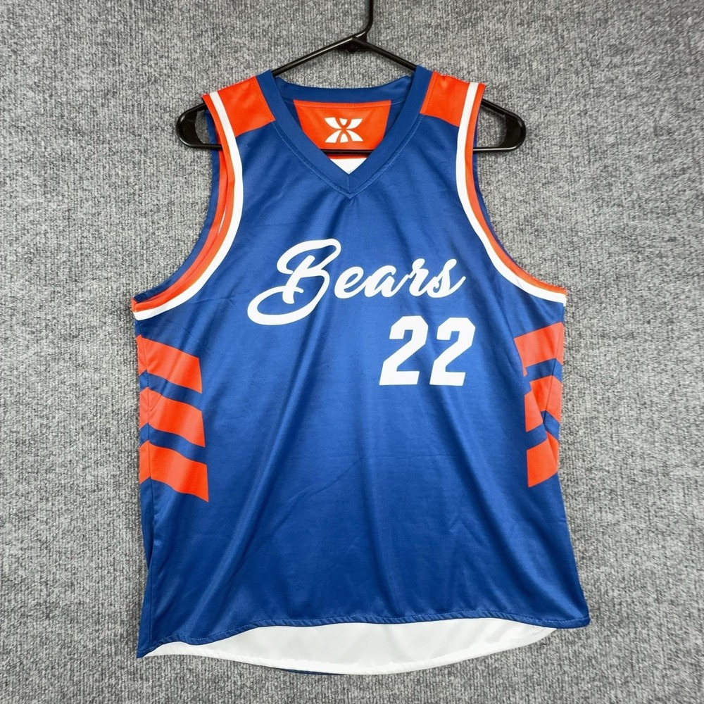 Champion Tank Top Mens Medium Multicolor Bears 22 Reversible Basketball Jersey